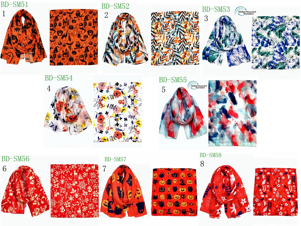 MYP046  Halloween fashion printed scarf