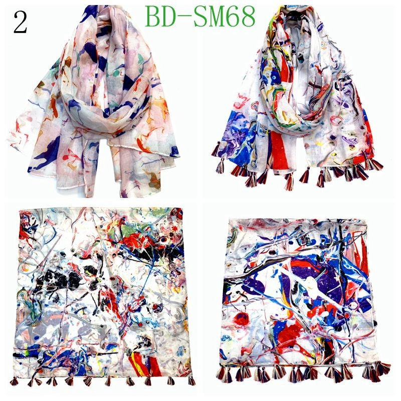 MYP048   Beach printed scarf Fashion printed scarf