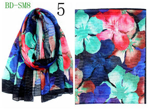 MYP042 Beach floral fashion printed scarf