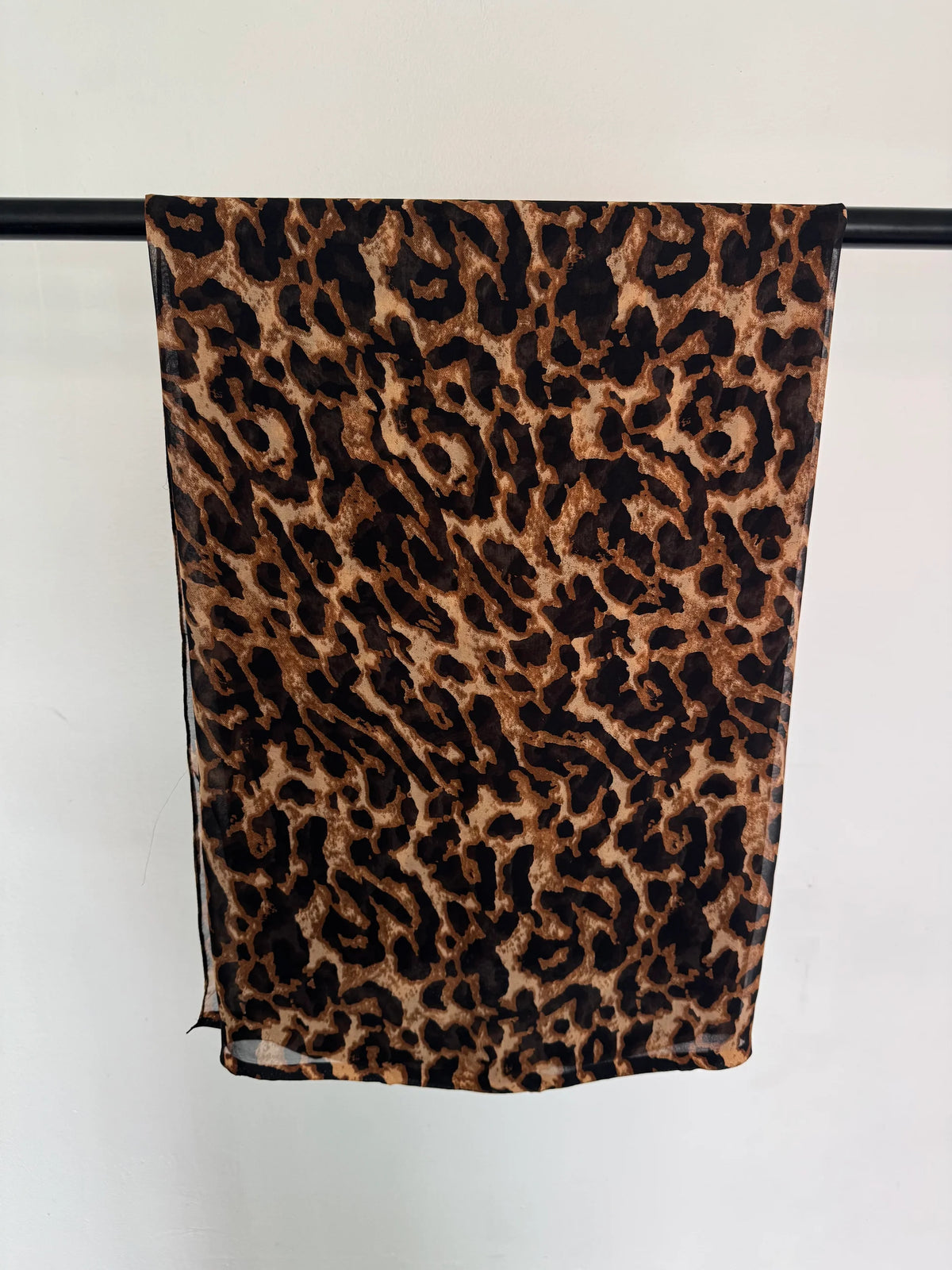 MYX019 Silk chiffon leopard print scarf/hijab