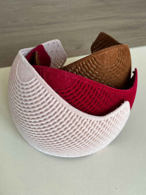 TCB-2554  Fixed Non-Slip Headband with Integrated Gripping Teeth; Flocked Surface for Enhanced Traction