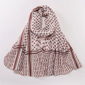 NEW01  hot kuffiyeh printed Modal cotton hijab