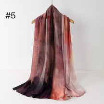 SS012 Printed Double Stitch Modal Hijab