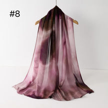 SS012 Printed Double Stitch Modal Hijab