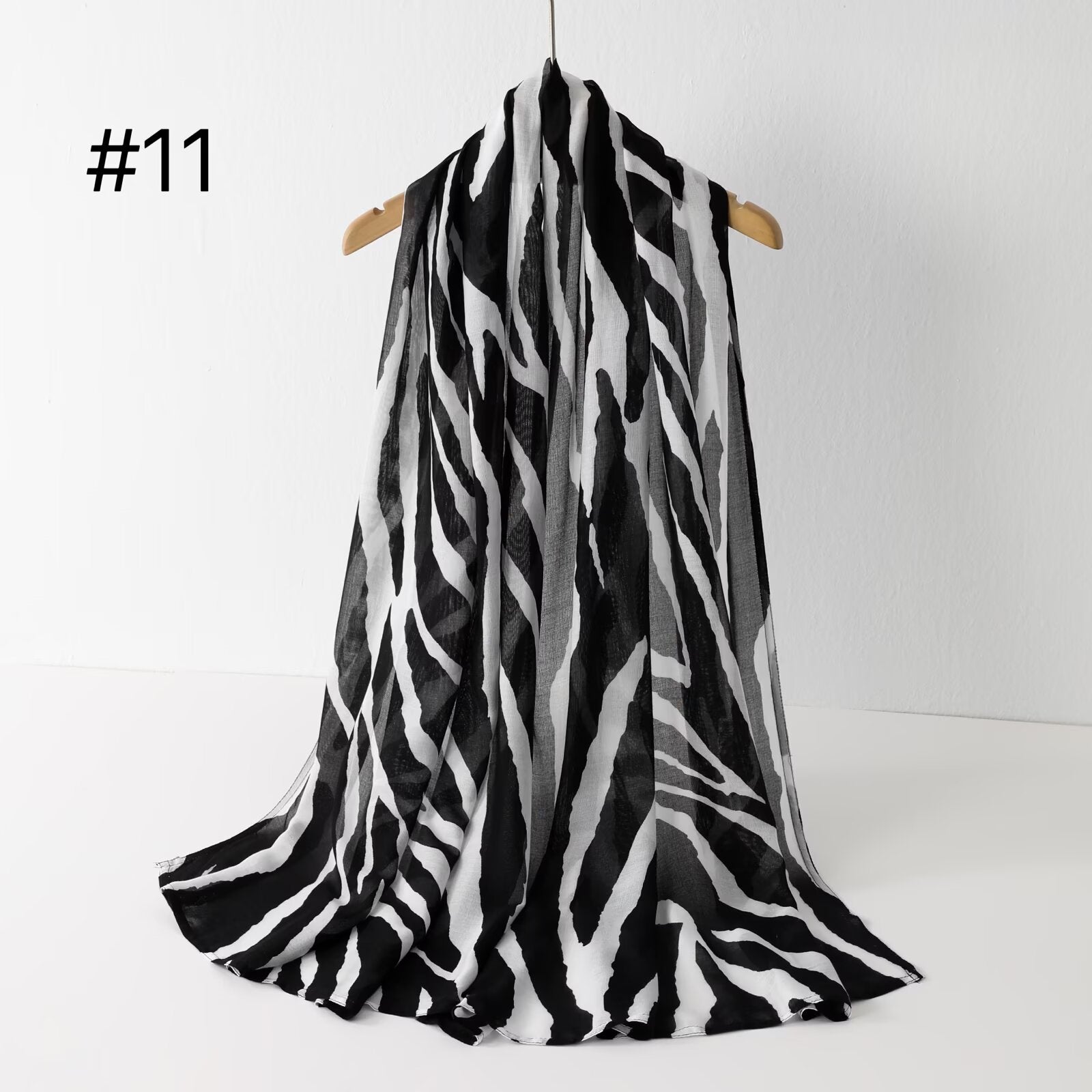 SS012  Modal Double Stitch Printed Hijab