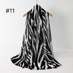 SS012  Modal Double Stitch Printed Hijab