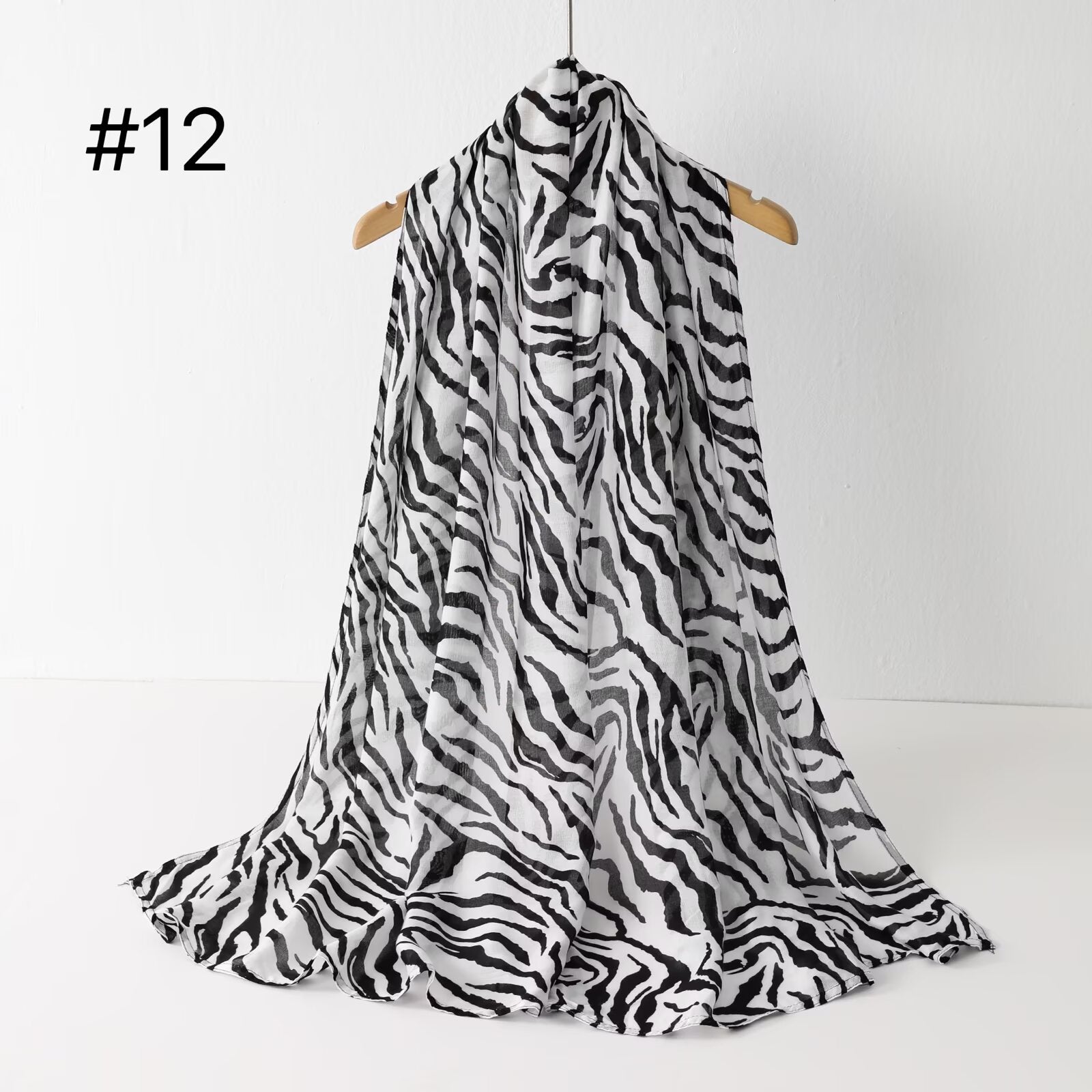 SS012  Modal Double Stitch Printed Hijab