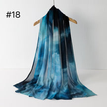 SS012 Printed Double Stitch Modal Hijab