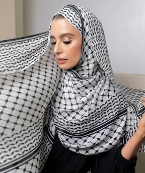 NEW01  hot kuffiyeh printed Modal cotton hijab