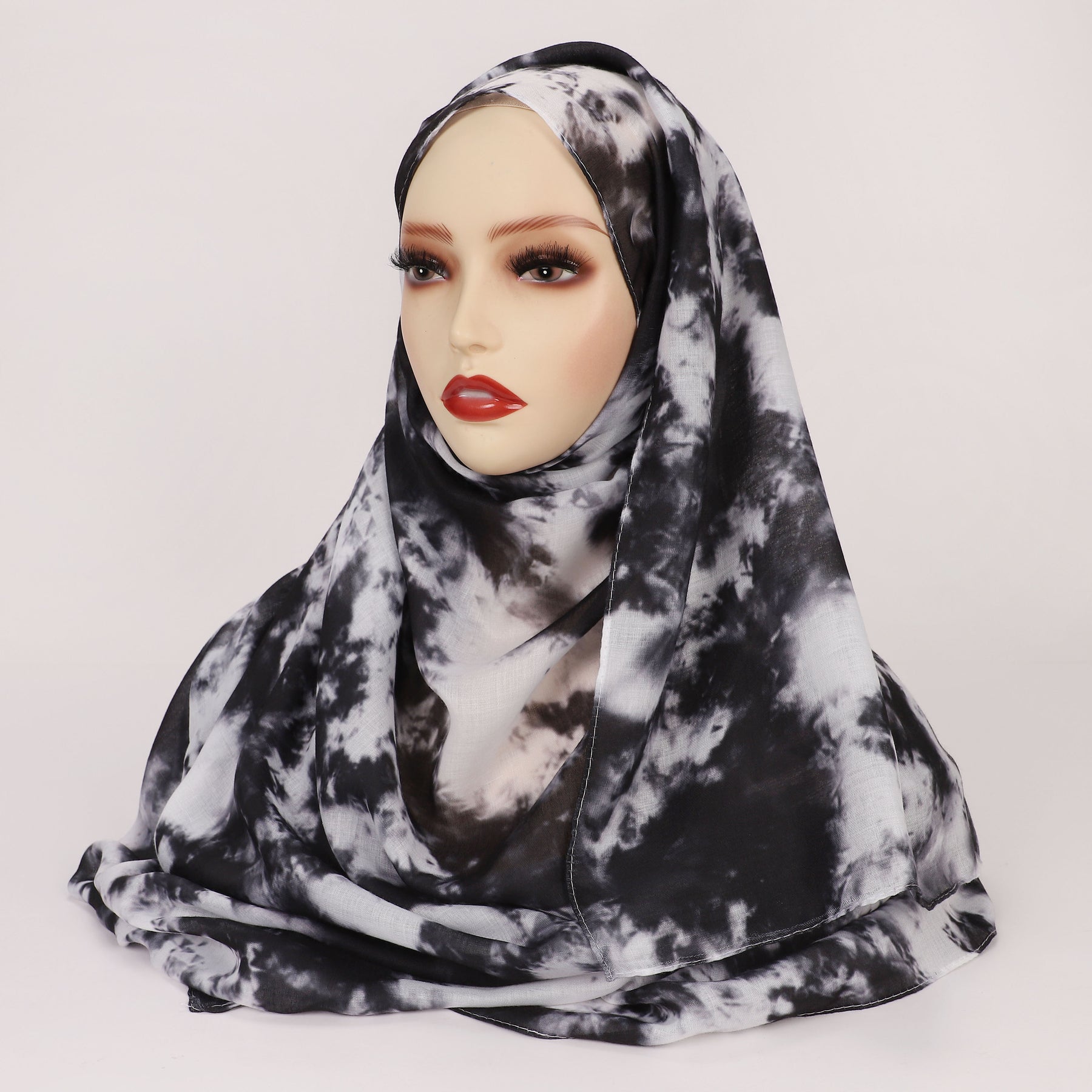 MYBD02  Starry sky quicksand printed scarf modal cotton headscarf