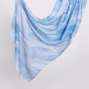 MYS003  Printed silk hijab
