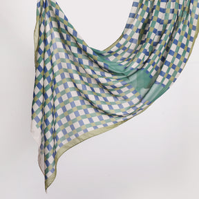 MYS003  Printed silk hijab