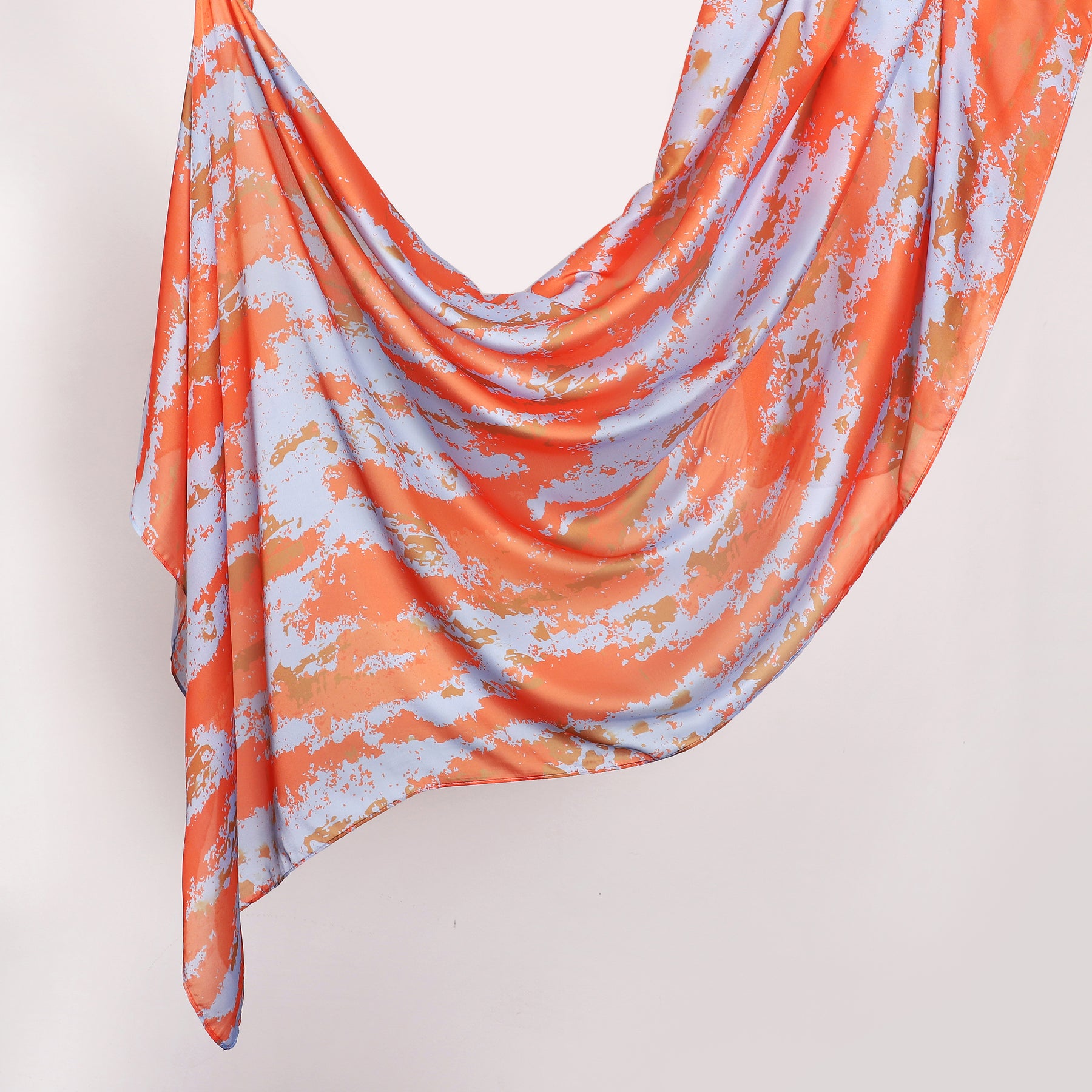 MYX012 Turmeric Tie-Dye Series tudung print tudung/selendang kapas poliester