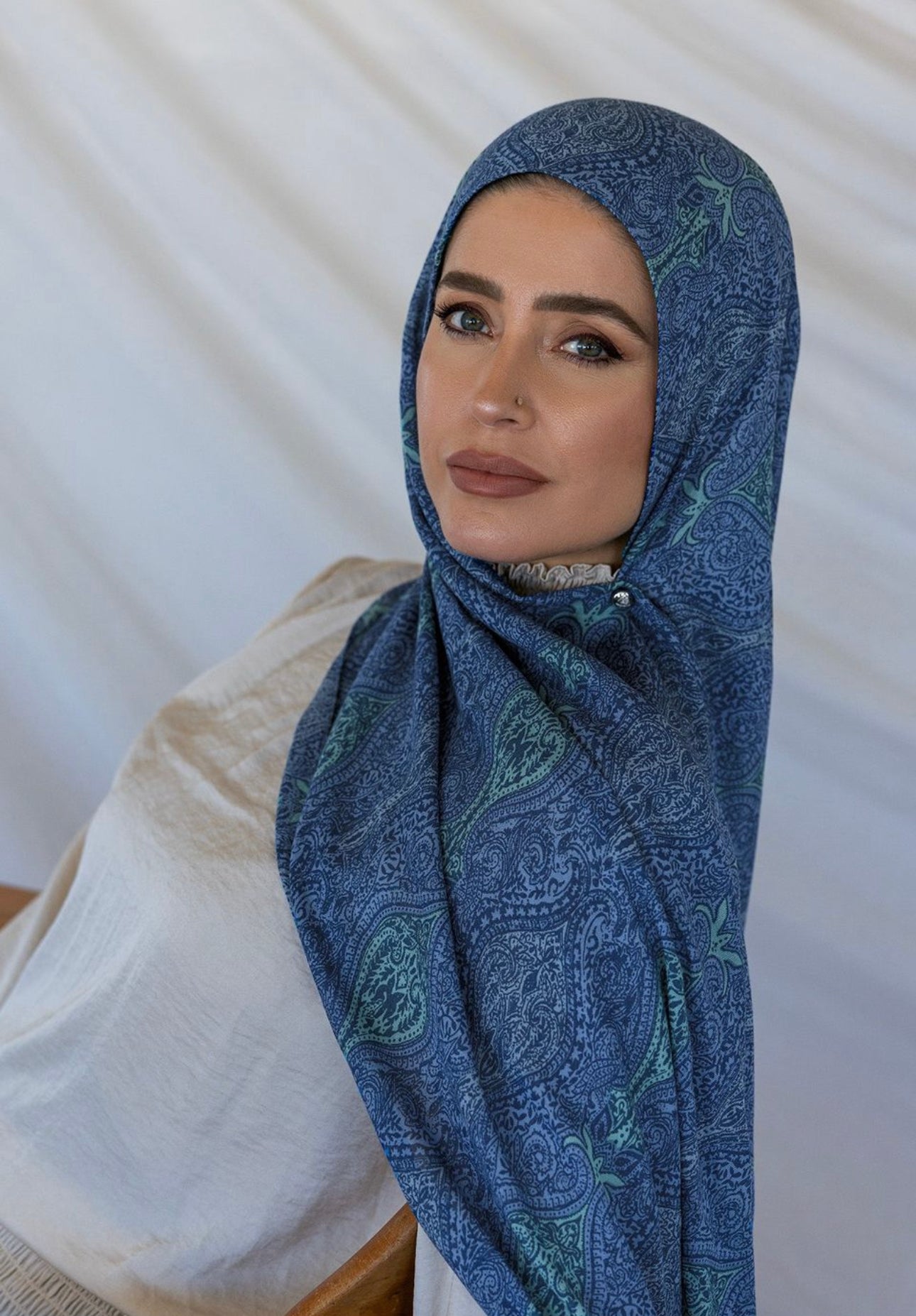 MY040   Hijab -paisley skies  printed scarf  printed hijab  hijab  hijab/tudung  printed sacrf