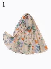 MYP033  Printed scarf thin floral floral floral