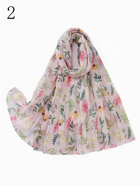 MYP033  Printed scarf thin floral floral floral