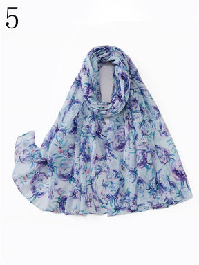 MYP032 Starry sky quicksand printed scarf thin floral floral