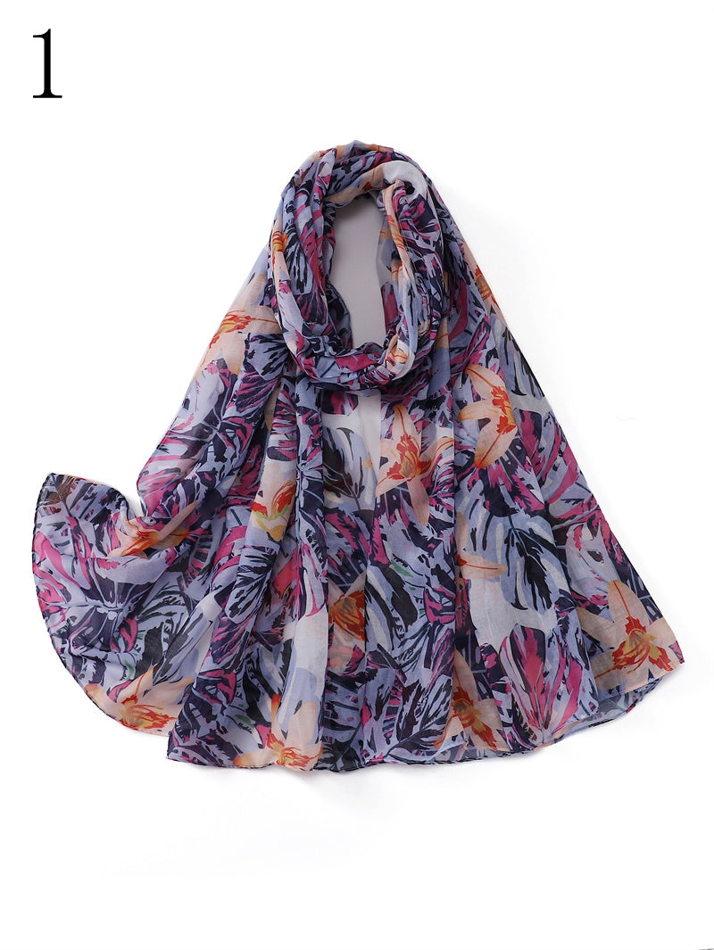 MYP028  Printed scarf thin floral floral floral