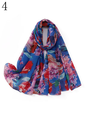 MYP028  Printed scarf thin floral floral floral