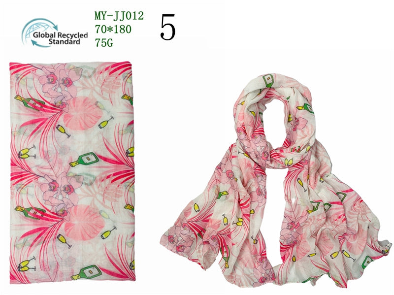 MYP040  Beach floral fashion printed scarf