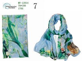 MYP040  Beach floral fashion printed scarf