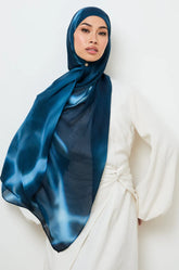 MY007 Ocean Ripple printed scarf hijab/tudung