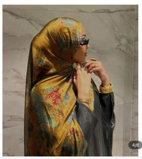 MYX011 Fashion Silk tudung print hijab/scarf polyester cotton