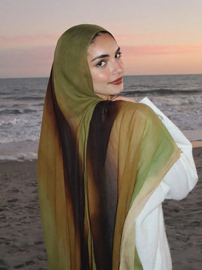 MY011  Modal floral print hijab