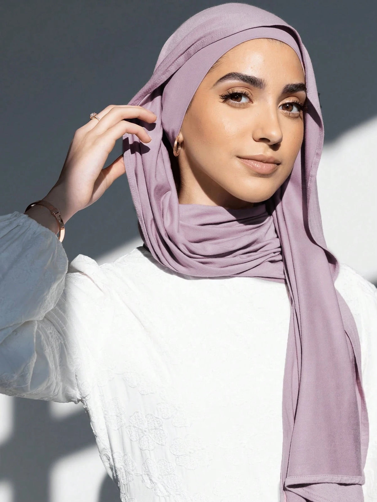 MSL284 set tudung instant cotton plain cotton bawah cap