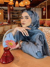 MY016  Bohemian style polyester-cotton printed hijab