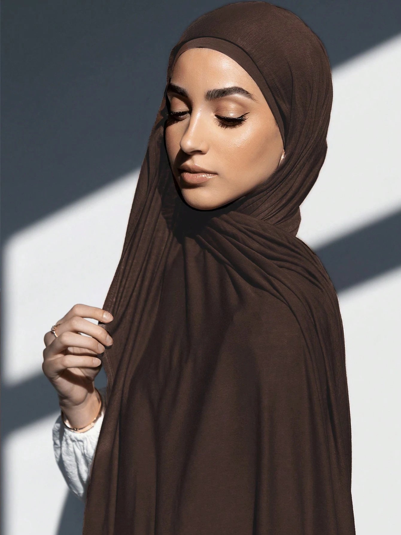 MSL284 set tudung instant cotton plain cotton bawah cap