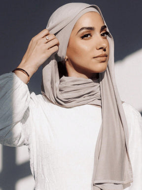 MSL284 set tudung instant cotton plain cotton bawah cap