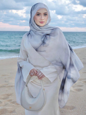 MY016  Bohemian style polyester-cotton printed hijab