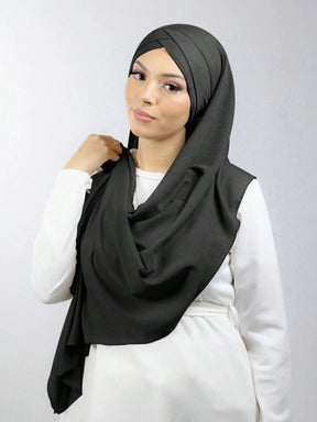 H097 plain Modal instant hijab turban hat