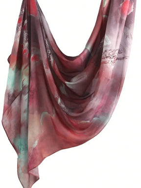 MY016  Bohemian style polyester-cotton printed hijab
