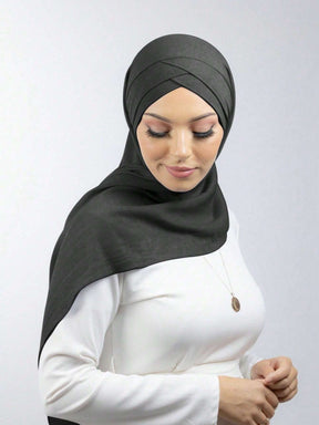 H097 plain Modal instant hijab turban hat