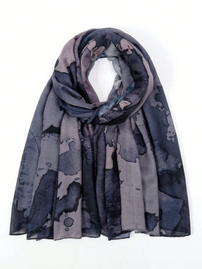 MY016  Bohemian style polyester-cotton printed hijab