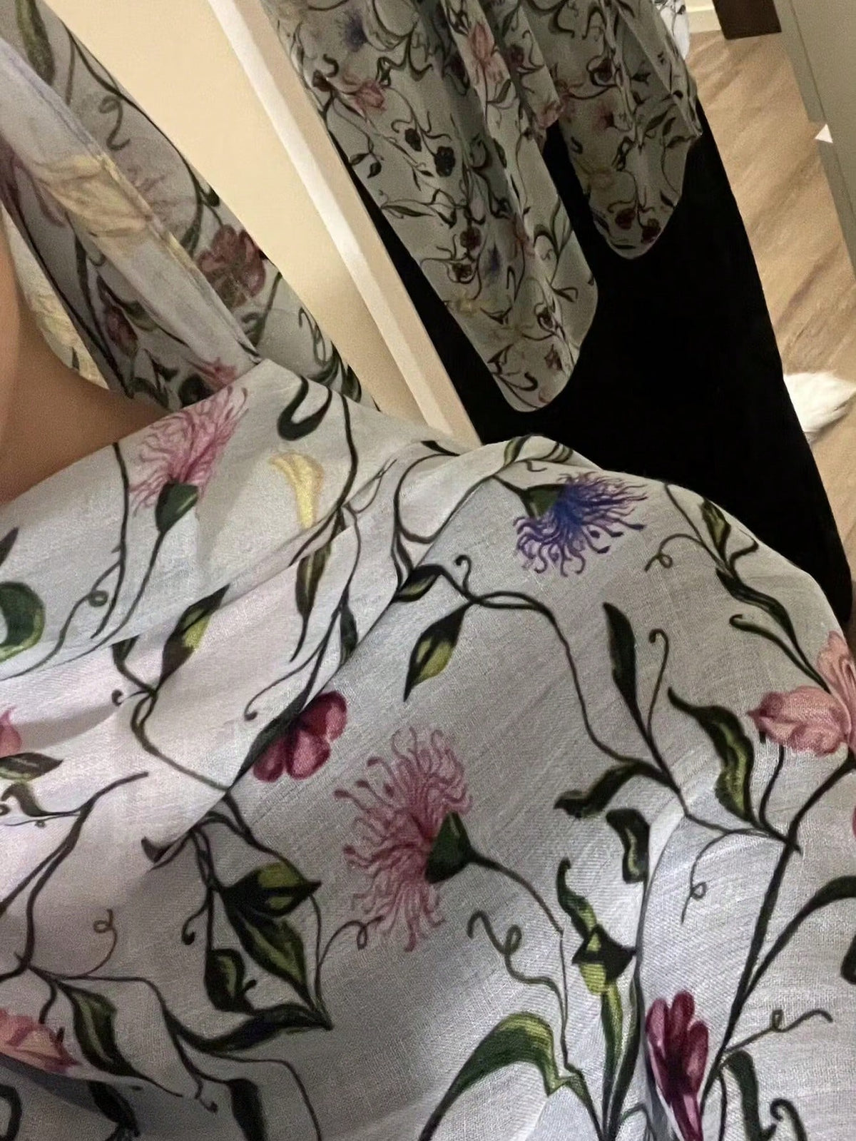 MY011  Modal floral print hijab