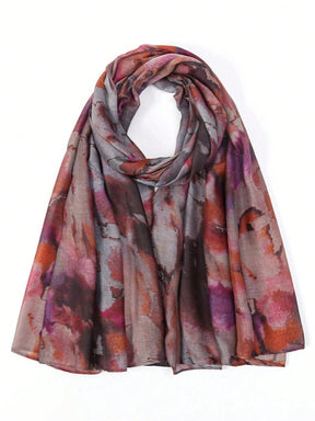 MY016  Bohemian style polyester-cotton printed hijab