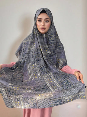 MY013，MY017  Soft digital printed modal customized printed hijab
