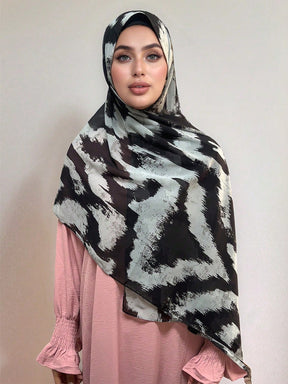 MY013，MY017  Soft digital printed modal customized printed hijab