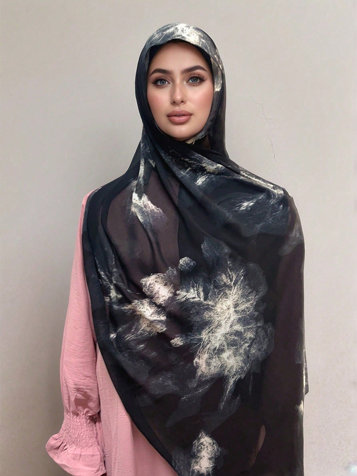 MY013，MY017  Soft digital printed modal customized printed hijab