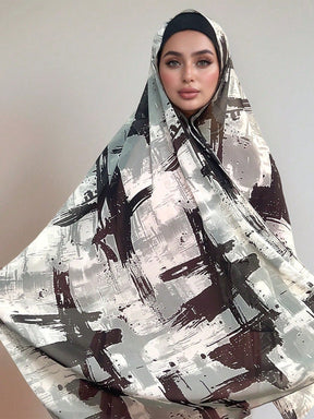 MY013，MY017  Soft digital printed modal customized printed hijab