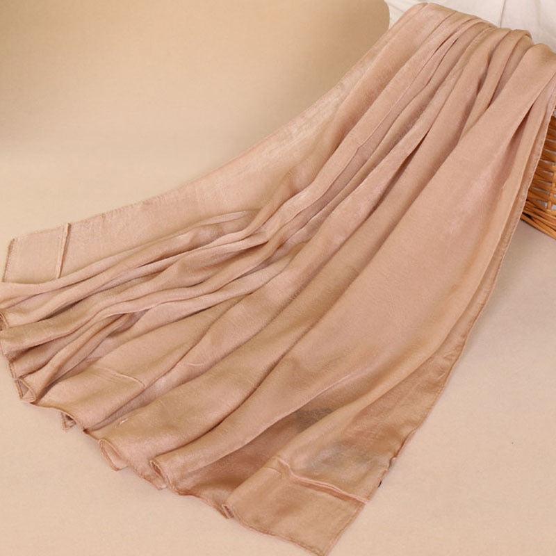 ZS56 Premium Satin Silk Hijab - Luxurious Softness and Elegance in Premium Quality