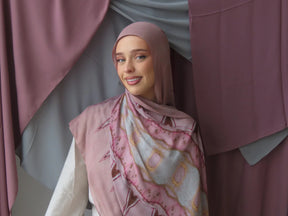 MYX031 Casual silk chiffon printed scarf/hijab