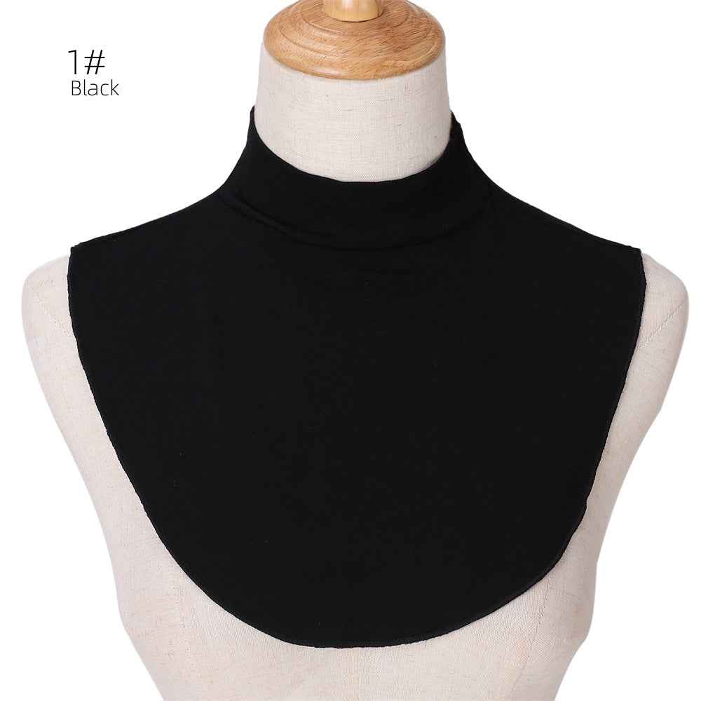 YZ135  Modal Solid Color Base Layer Versatile Accessory Faux Collar Snood