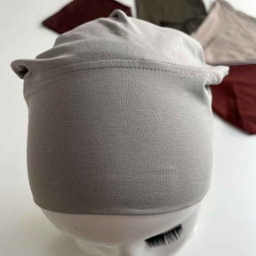 MZ-02  Plain High Elasticity Anti-Slip Silicone Dot Ice Porcelain Cotton Hijab Cap