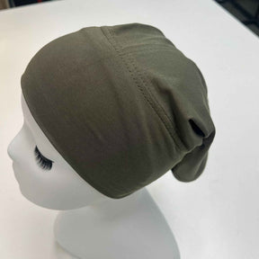 MZ-02  Plain High Elasticity Anti-Slip Silicone Dot Ice Porcelain Cotton Hijab Cap