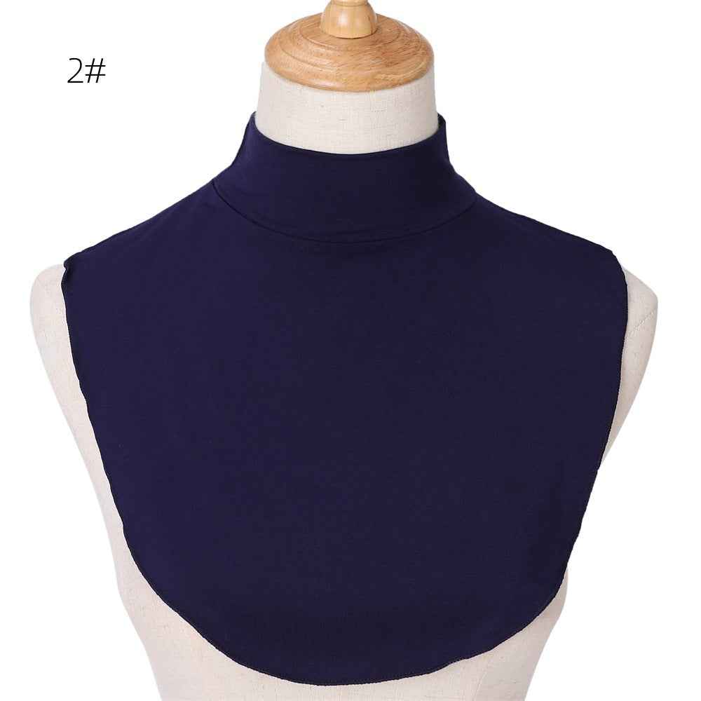 YZ135  Modal Solid Color Base Layer Versatile Accessory Faux Collar Snood
