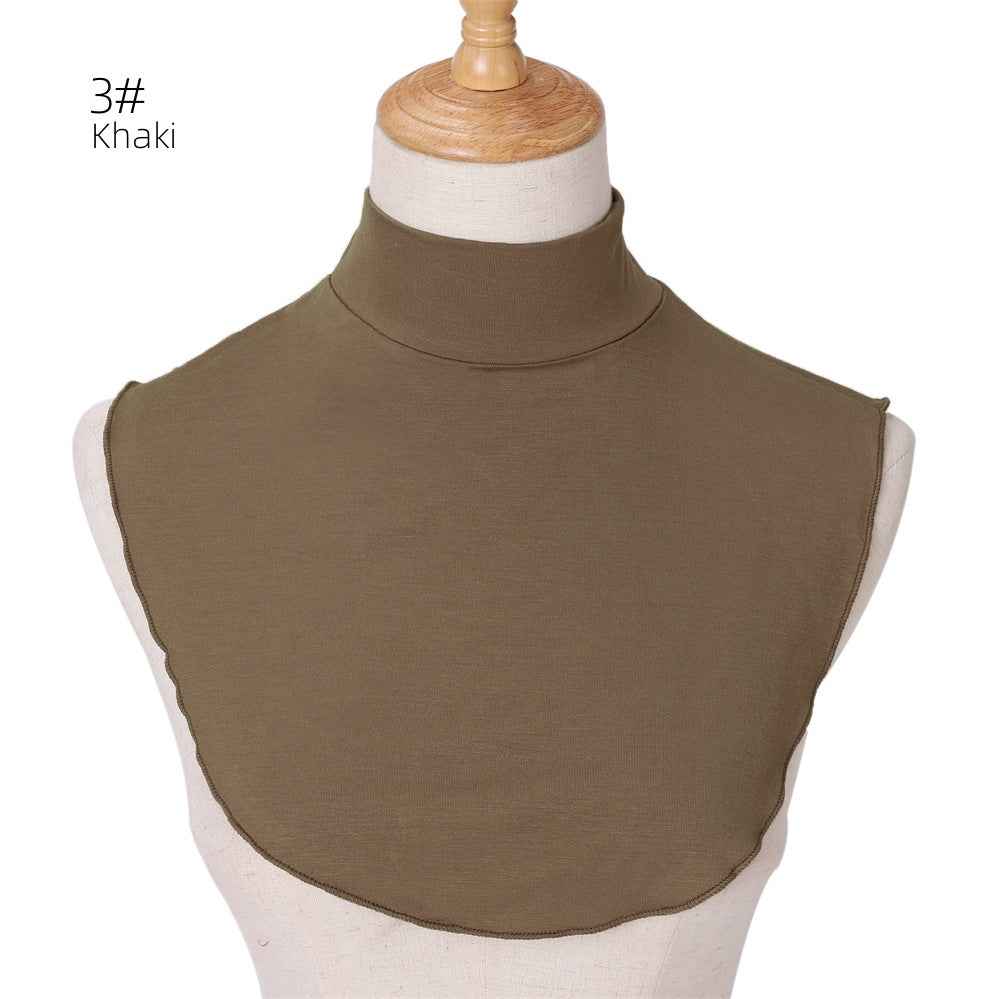 YZ135  Modal Solid Color Base Layer Versatile Accessory Faux Collar Snood